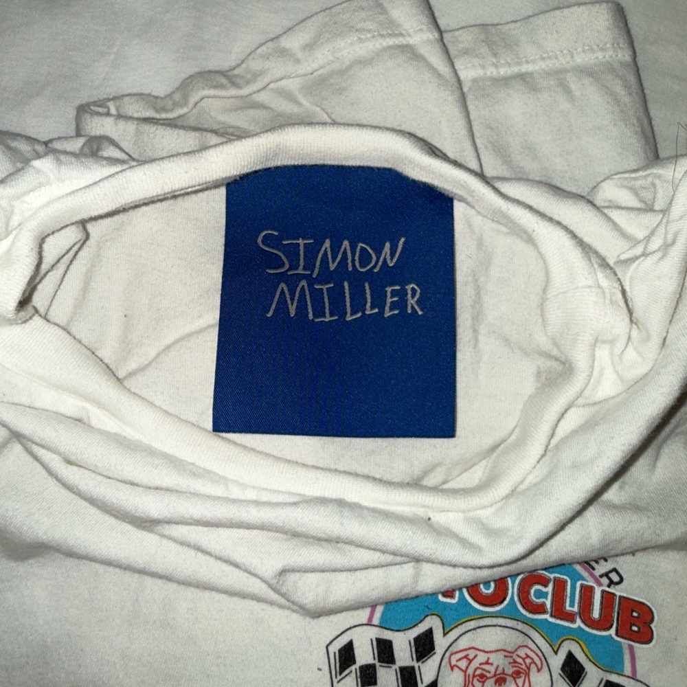 Simon Miller Auto Club White T-Shirt - Picture 3 of 3
